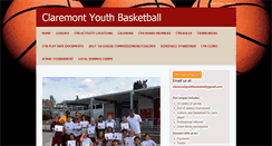 Desktop Screenshot of claremontyouthbasketball.com